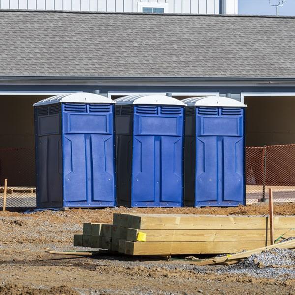 Heavy-duty construction site porta potty in Olathe, Kansas